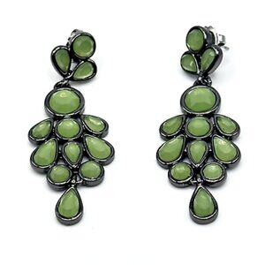 Vibrant Lia Sophia Green Chandelier Earrings